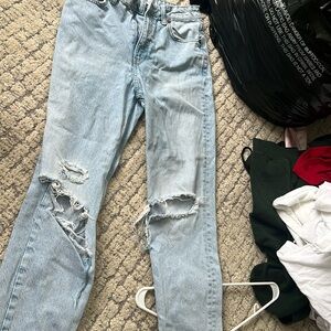 Zara ripped jeans